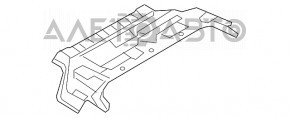 Capacul portbagajului superior Infiniti Q50 14- pe raft