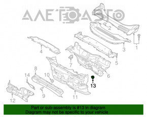 Клипса треугольника двери задней правой VW Passat b8 16-19 16- USA