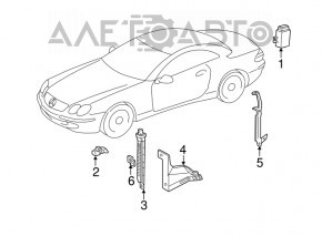 Senzor de presiune a roților Mercedes W221 315Mhz