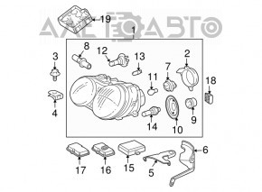 Блок управления розжигом Mercedes W164 ML