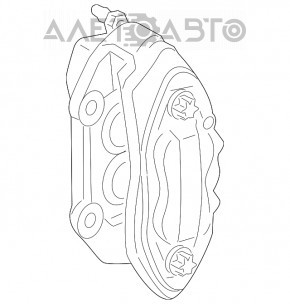 Suportul frontal stânga Mercedes W211 E550 cu 4 pistoane.