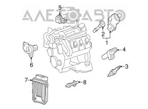 Датчик положения коленвала Mercedes W211 E550