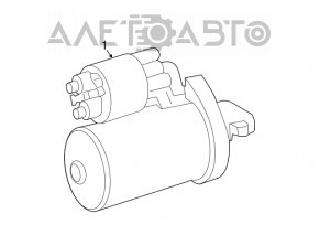 Стартер Mercedes W164 ML W251 R M272