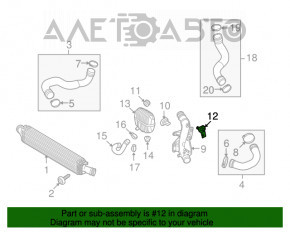 Senzorul de presiune a supraalimentării Audi A4 B8 08-16 2.0T