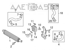 Senzorul de presiune a supraalimentării Audi A4 B8 08-16 2.0T