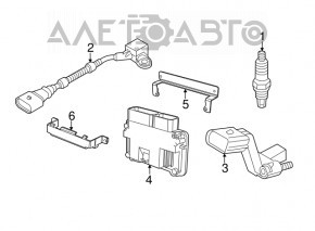 Датчик положения коленвала VW Passat b7 12-15 USA 2.5