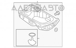 Palet ulei VW Passat b7 12-15 SUA 3.6