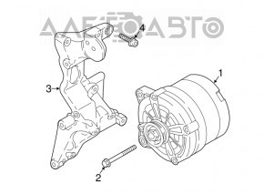 Suportul generatorului VW Atlas 18- 3.6