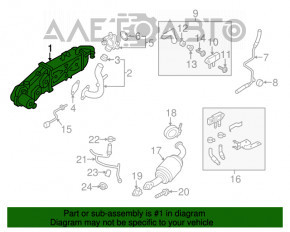 Radiatorul sistemului de circulație a apei pentru Passat B7 12-15 SUA 2.0TDI