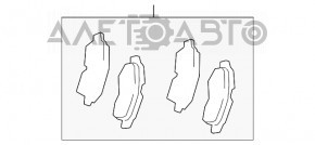 Plăcuțe de frână față pentru Lexus ES350 07-12