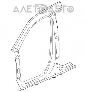 Bara caroseriei centrală stângă Acura MDX 14-20 a fost tăiată