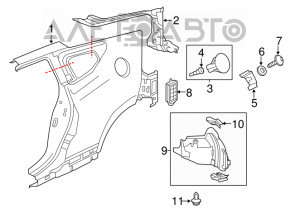 Aripa spate stânga Honda CRZ 11-16.