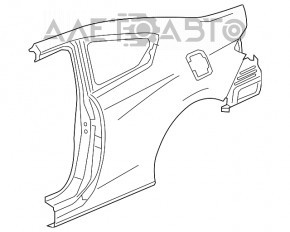 Aripa spate stânga Honda Accord 13-17