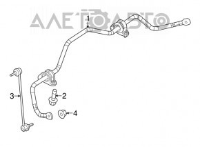 Stabilizatorul frontal Fiat 500 12-19