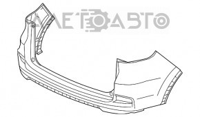 Bara spate goală Honda CRV 15-16, nouă, originală OEM