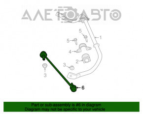 Bară stabilizatoare față stânga Dodge Grand Caravan 11-20