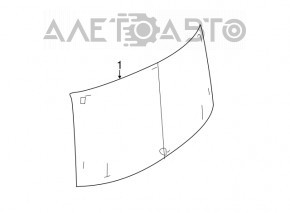 Geam spate portbagaj Fiat 500 12-19