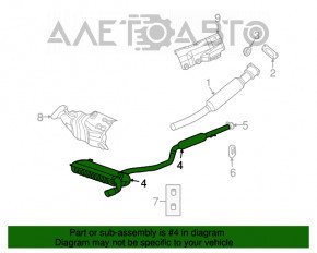 Silencer spate cu tanc Dodge Journey 11- 2.4