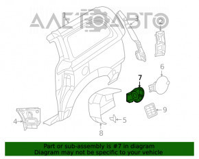 Corpul capacului rezervorului de combustibil Dodge Grand Caravan 11-20