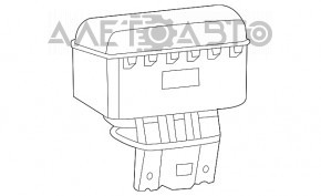 Airbagul pasagerului din bordul Fiat 500 12-15