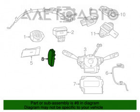 Подушка безопасности airbag сидение левые Fiat 500 12-14