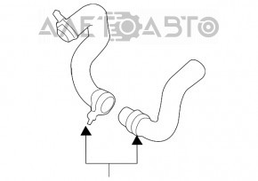 Furtunul de răcire inferior al Dodge Grand Caravan 11-20