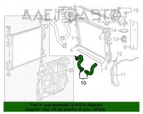 Furtunul de răcire inferior al Dodge Grand Caravan 11-20