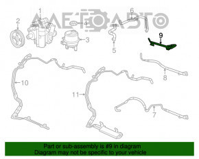 Furtun de presiune înaltă pentru direcția asistată a mașinii Dodge Journey 11- 3.6