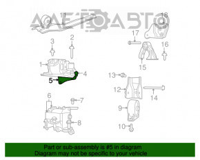 Suportul de amortizare a motorului din față dreapta pentru Jeep Compass 11-16 2.4 2.0 1.8.