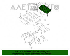 Корыто багажника Dodge Grand Caravan 11-20