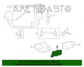 Защита арки боковая правая Dodge Grand Caravan 11-20