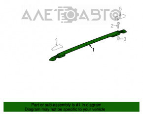 Balustrade longitudinale pentru Jeep Patriot 11-17, negru.