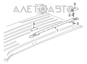 Balustrade longitudinale pentru Jeep Patriot 11-17, negru.