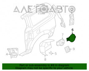 Capacul rezervorului de combustibil Dodge Grand Caravan 11-20