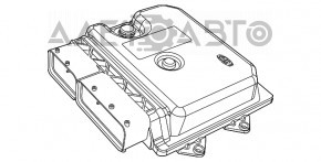 Blocul ECU al calculatorului motorului Fiat 500 12-13