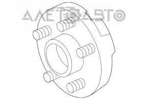 Butuc spate stânga Dodge Grand Caravan 11-20