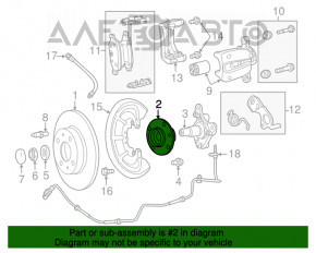 Rulment roata spate stanga Fiat 500 12-19