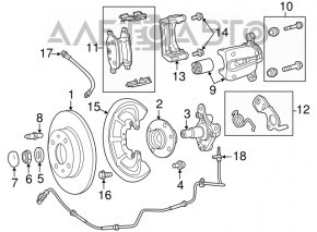 Rulment roata spate stanga Fiat 500 12-19