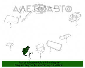 Cablu de direcție Chrysler 200 11-14 sub PTF