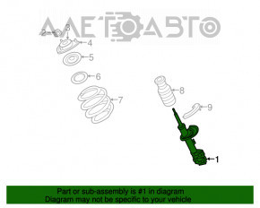 Amortizorul frontal stânga Jeep Patriot 11-17