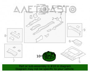 Protecția roții de rezervă Dodge Journey 11-