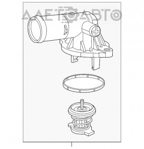 Corpul termostatului Jeep Grand Cherokee WK2 11-15 3.6