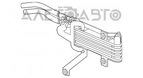 Radiatorul de răcire a transmisiei automate în ansamblu cu conductele Acura MDX 14-15 AWD