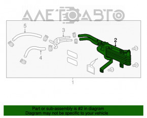 Radiatorul de răcire a transmisiei automate în ansamblu cu conductele Acura MDX 14-15 AWD