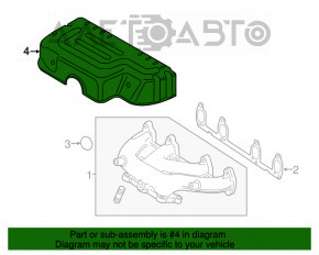 Защита коллектора VW Jetta 11-18 USA 2.0