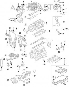 Регулятор фаз ГРМ Audi A4 B8 08-16 2.0T