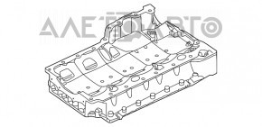 Paletă de ulei VW Passat b7 12-15 SUA 2.5