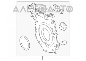 Capacul lanțului de distribuție pentru VW Passat b7 12-15 SUA 2.5