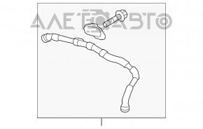 Трубка клапана ЕГР VW Passat b7 12-15 2.5