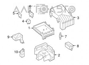 Блок ECU компьютер двигателя VW Jetta 11-14 USA 2.5